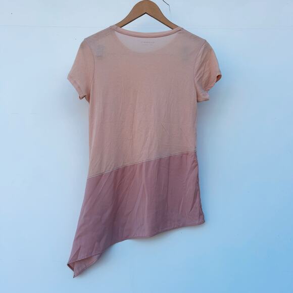 AllSaints Lauryn Miro LS Tee Pink Delicate Blouse Small Elevated Work Shirt - Picture 3 of 7